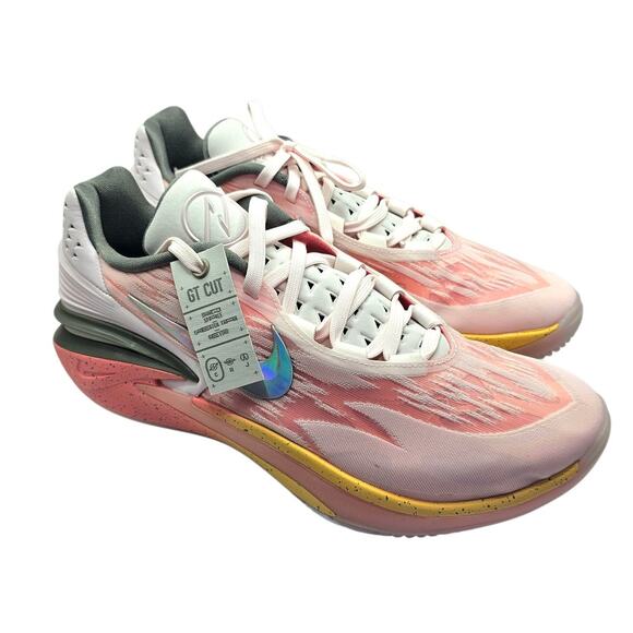 Nike Mens Pearl Pink & Multicolor Air Zoom GT Cut 2 Sneakers - Picture 4 of 12